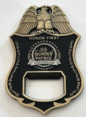 USBP United States Border Patrol 100 Year BADGE BOTTLE OPENER CHALLENGE COIN