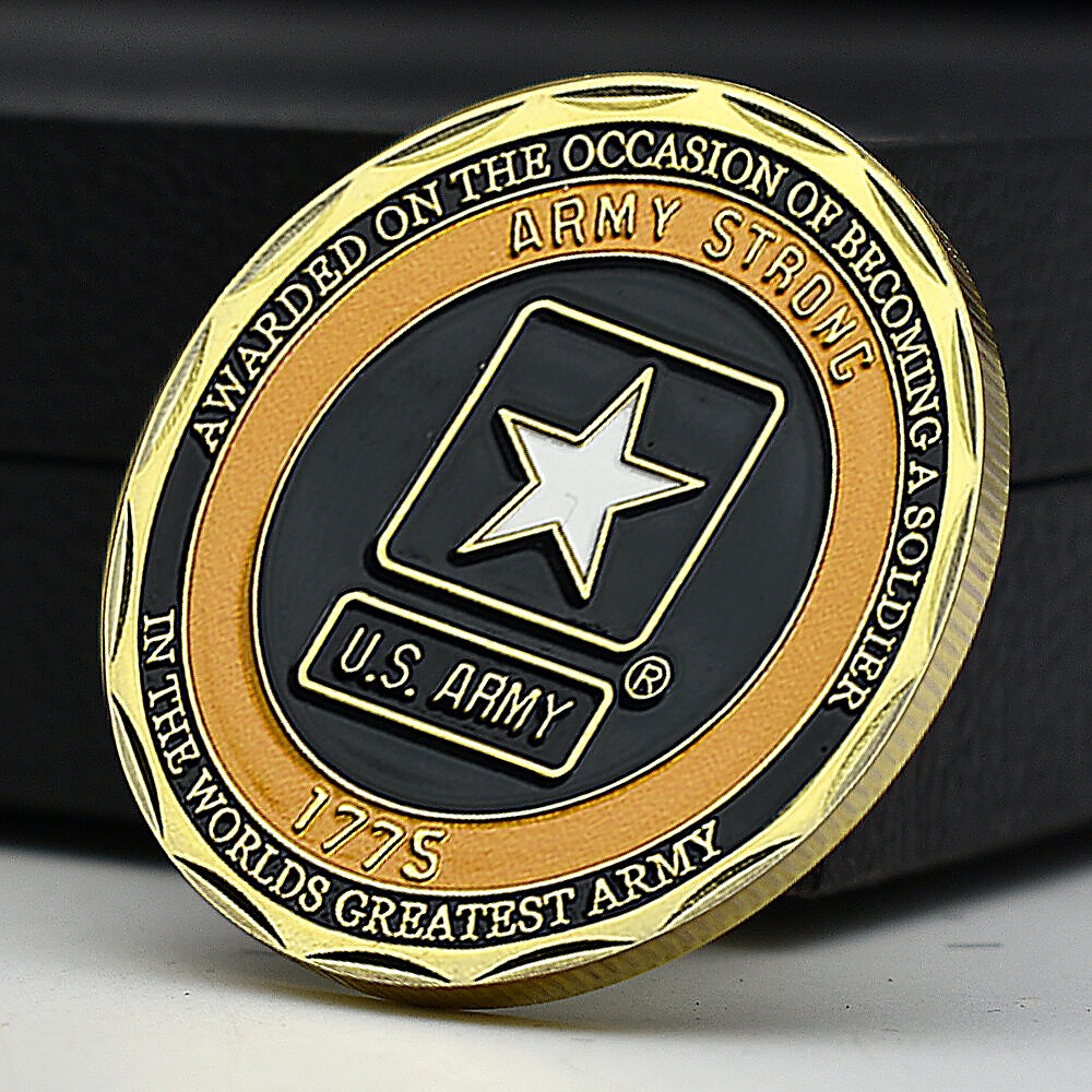 US Army Challenge Coin 1775 Military Commemorative Collectible Veteran Gift gallery