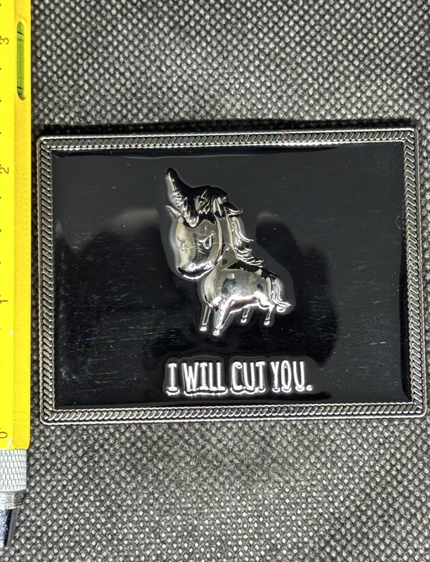 Mean Unicorn Don’t Hunt Me I Will Cut You Challenge Coin gallery
