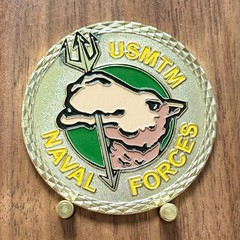 USMTM Naval Camel Trident US Saudi Arabia Map Flag Challenge Coin W#7