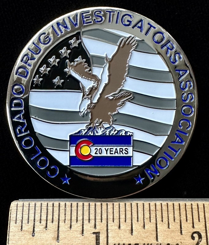 Colorado Drug Investigators Association CDIA 20th Anniversary Commemorative Coin gallery