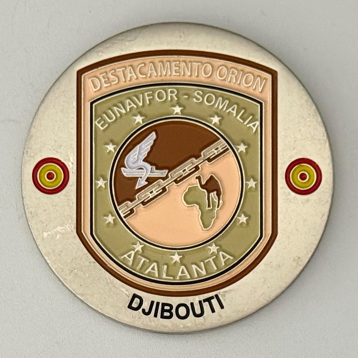 Spanish EUFOR Somalia Atlanta Operation Challenge Coin J#1 gallery