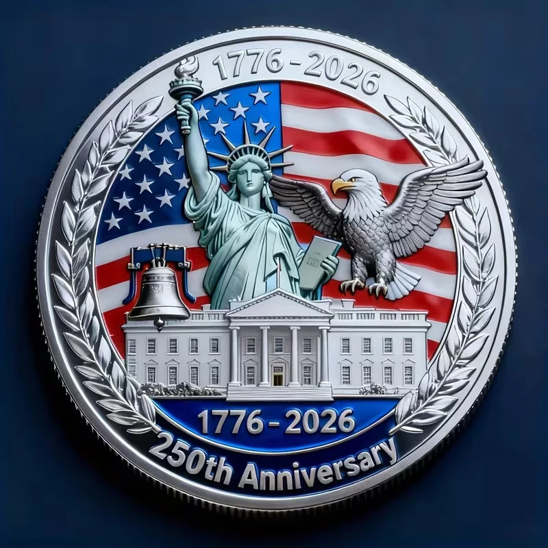 United States 250 Anniversary Challenge Coin Commemorative US 1-pc Ms gallery
