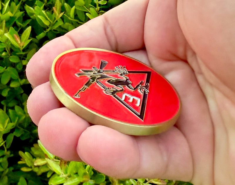 Navy Seal Team 3 Delta Troop Platoon Ramadi Iraq Trident Seals Challenge Coin 🔱 gallery