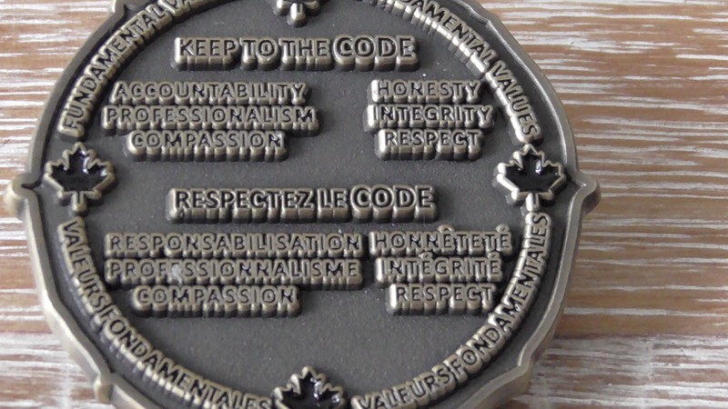 Unknown Thick Keep To The Code Cattle Skull Canadian Challenge Coin #855Y gallery