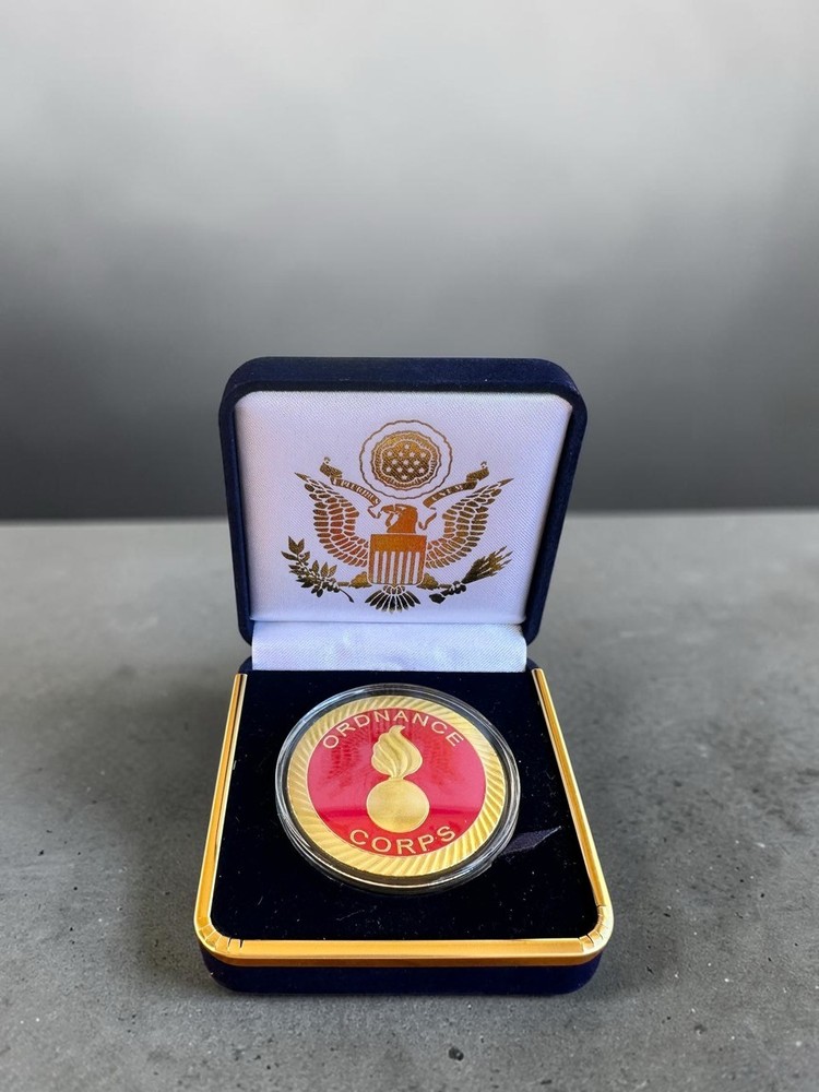 U.S. Army Ordnance Corps Challenge Coin in Velvet Case ·PERFECT GIFT· ·IN STOCK·