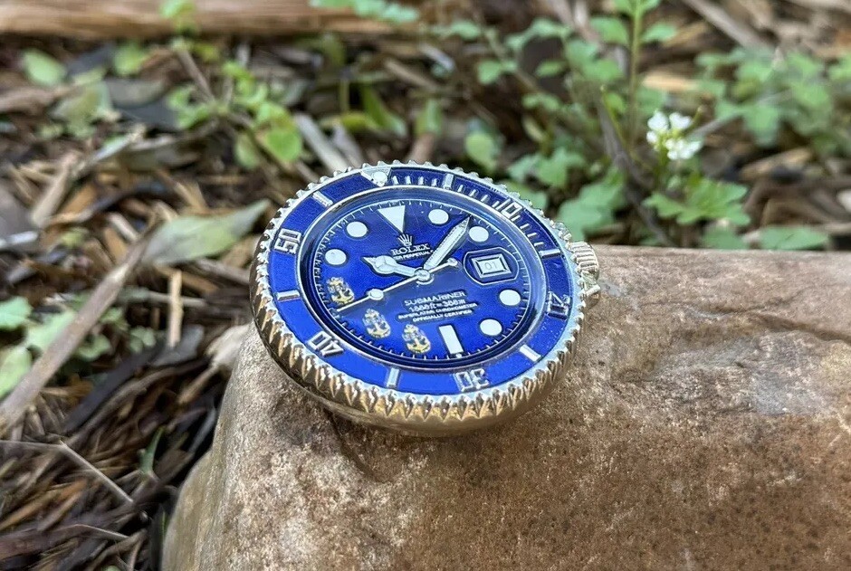 Navy Chief Seals Scuba Dive SUBMARINER Watch Smurf Challenge Coin NSW CPO USN 🌊
