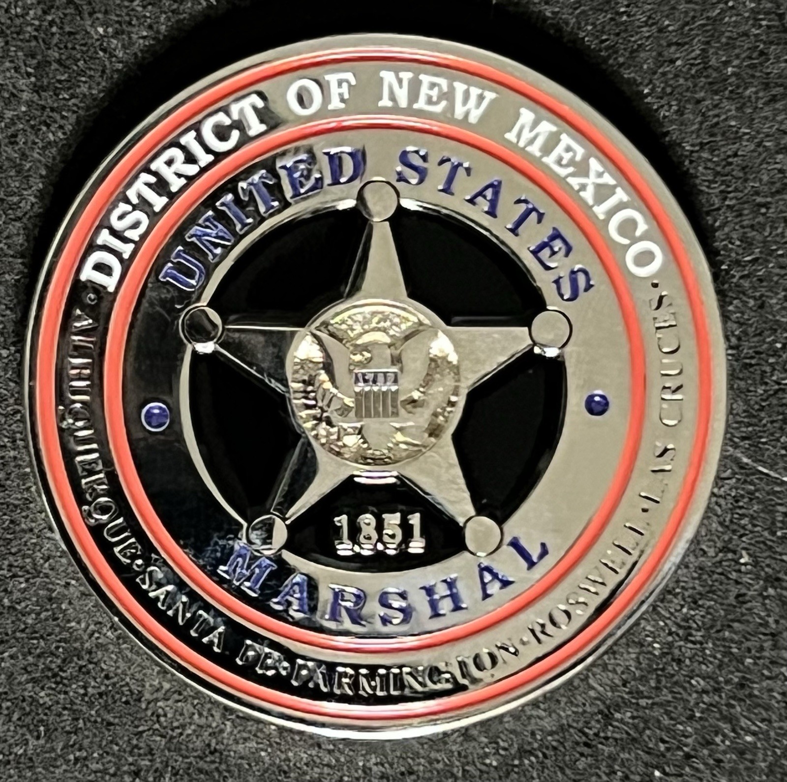 United States Marshal Challenge Coin New Mexico LAPD DEA FBI NYPD Police USMS gallery
