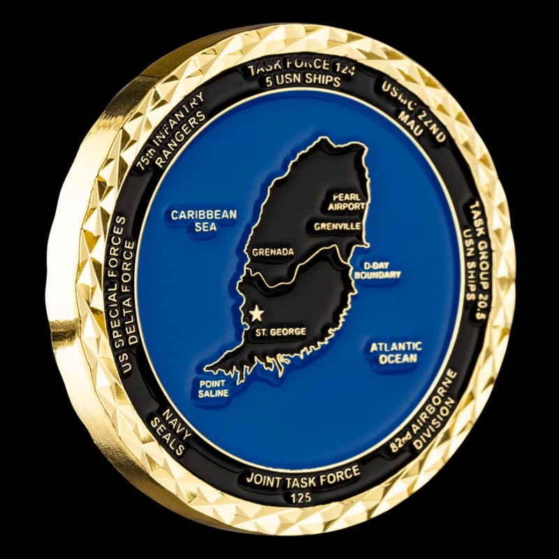Operation Urgent Fury Invasion of Grenada Challenge Coin gallery