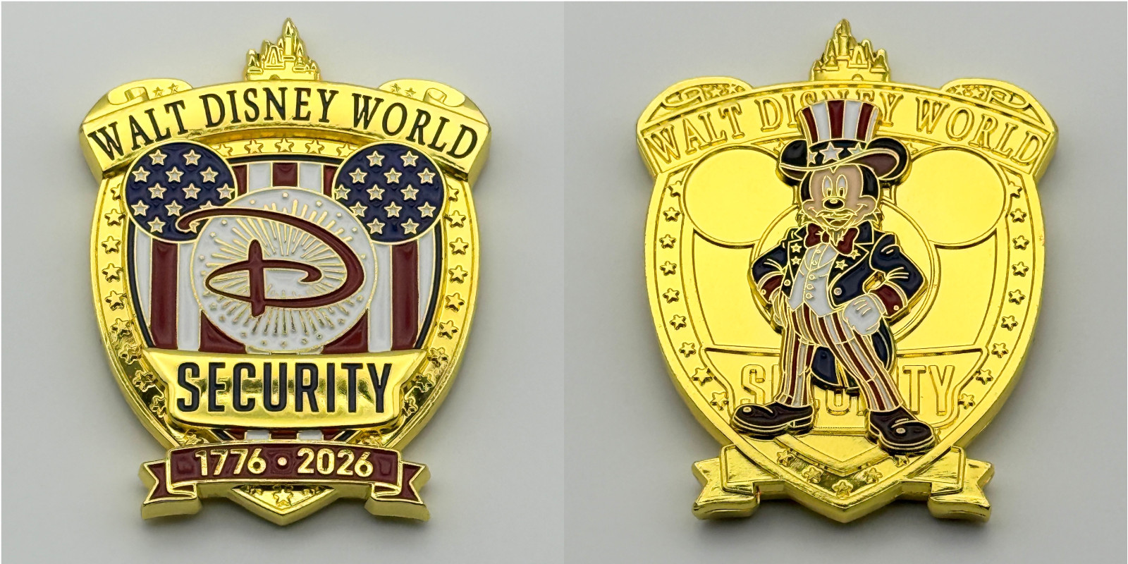 Walt Disney World Security 250th Anniversary USA American 4th Challenge Coin gallery
