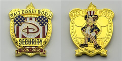 Walt Disney World Security 250th Anniversary USA American 4th Challenge Coin