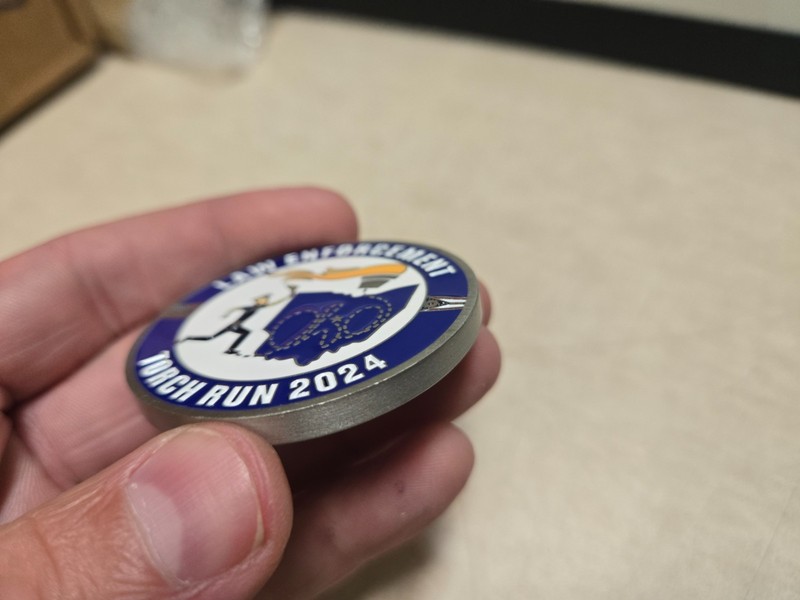 2024 LETR Special Olympics Law Enforcement Torch Run Challenge Coin Rare! gallery
