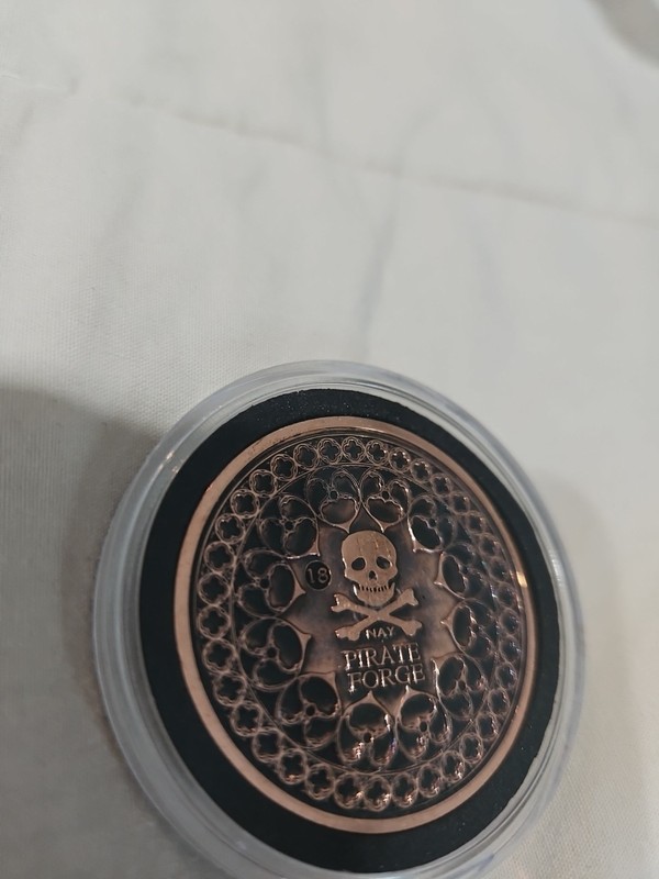 Pirate Forge Copper Decision Coin Coin #18 Extremely Rare gallery