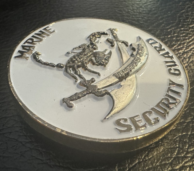 Marine Security Guard Detachment Riyadh, Saudi Arabia Challenge Coin gallery