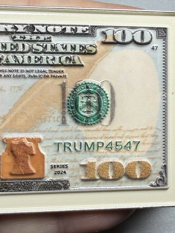 💥President Hundred Dollar Challenge coin Silver Limited Serialized gallery