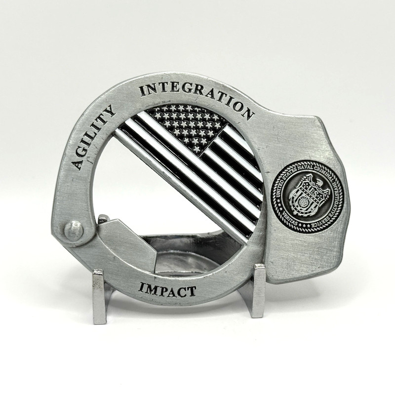 NCIS Naval Criminal Investigative Service Handcuff Bottle Opener Challenge Coin gallery