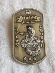 AUTHENTIC CFLCC OPLAN COBRA 2003 IRAQ INVASION LTG McKIERNAN RARE CHALLENGE COIN