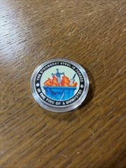 Dumpster Fire Challenge Coin I’m Fine Everything Is Fine