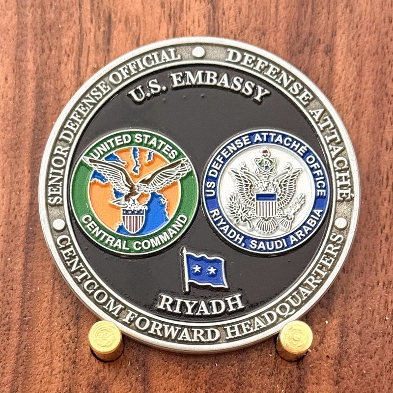 U.S. Embassy Riyadh Saudi Arabia Defense Attache Challenge Coin 1#27 gallery