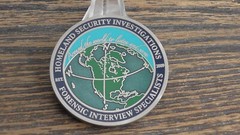 ICE Imigration & Customs HSI Forensic Interview Specialists Challenge Coin #292X