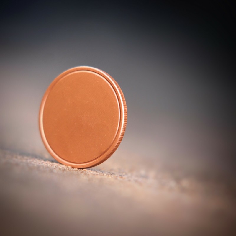 Blank Copper Challenge Coin 40mm - Laser Engravable gallery