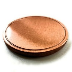 Blank Copper Challenge Coin 40mm – Laser Engravable