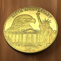 *Patriotic 250TH ANNIVERSARY USA NEW!* 1776-2026 Commemorative Coin Medal GV