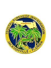 FBI Jacksonville Field Office 1.75” Challenge Coin Federal Bureau Investigation
