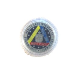 Air Force Challenge Coin Healthcare Integrator Gold Metal Clear Protective Case