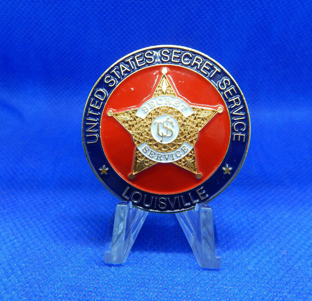 US SECRET SERVICE AWARDED FOR OUTSTANDING SUPPORT LOUISVILLE ~ 1 5/8" COIN gallery