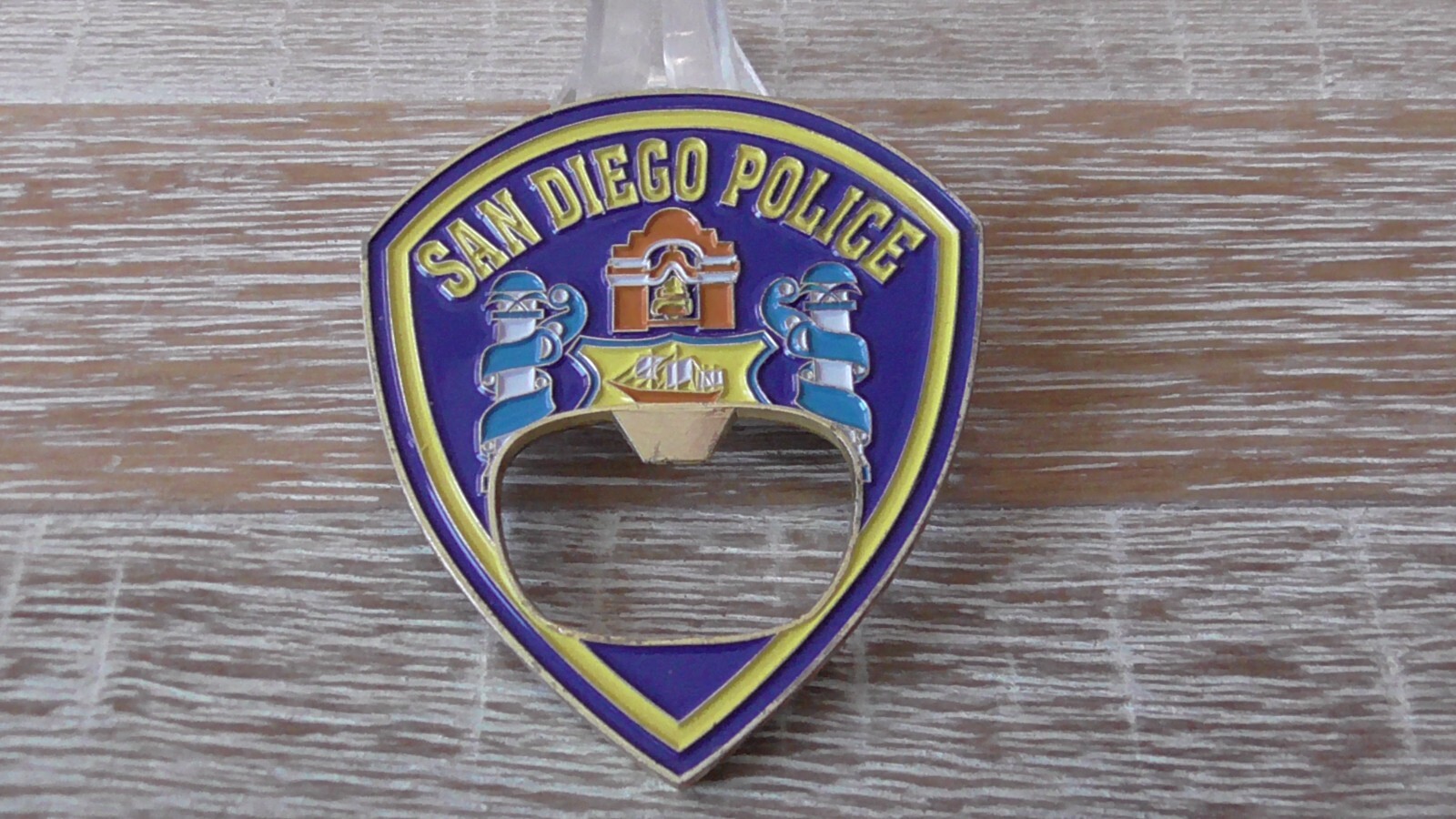 TBL San Diego Police Bottle Opener Challenge Coin #A594 gallery