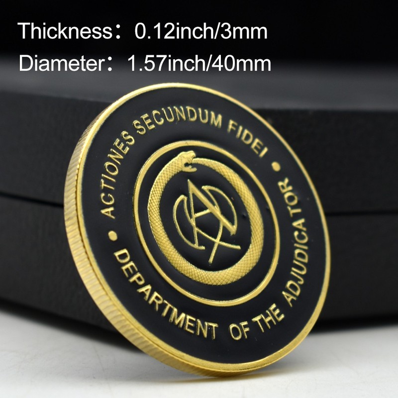 Department of the Adjudicator Challenge Coin Actions Secondum Fidei Gift Medal gallery