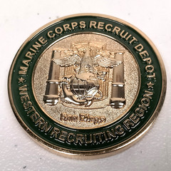 US Marine Corps Depot Challenge Coin Western Recruiting Region San Diego CA