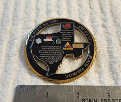 AUTHENTIC US ARMY 1AD OLD IRONSIDE BLACK KNIGHTS IRAQ OIF RARE CHALLENGE COIN