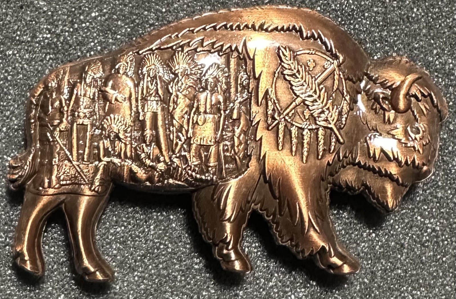 Rare HSI Oklahoma City Oklahoma Field Office Buffalo Challenge Coin gallery