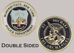 Schenectady NY Police St Michael Archangel Law Enforcement Challenge Coin J#19