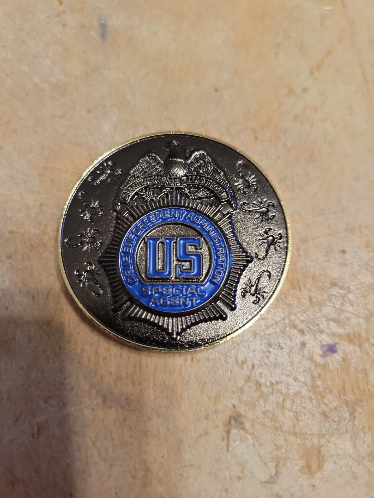 DEA Cocaine Intelligence Unit Narcotics Drug Federal Police Challenge Coin gallery