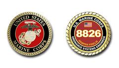 8826 Ordnance Systems Engineer US Marine Corps MOS Challenge Coin