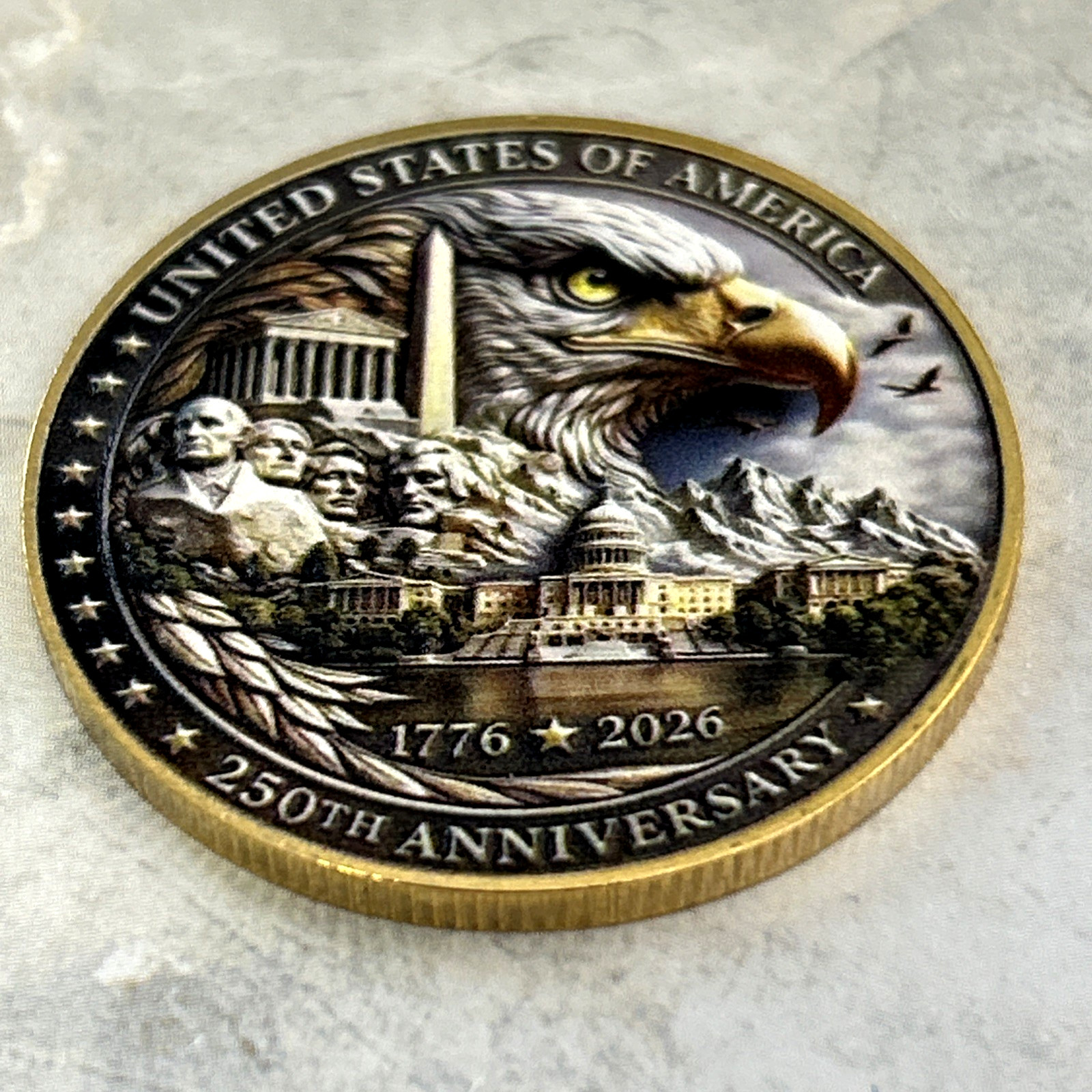 *250TH ANNIVERSARY Bald Eagle* 1776-2026 USA Commemorative Coin Medal gallery