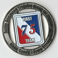 1st Bridage 75 TEAM Battle Command Training Group Challenge Coin 1.75″DIA GB3