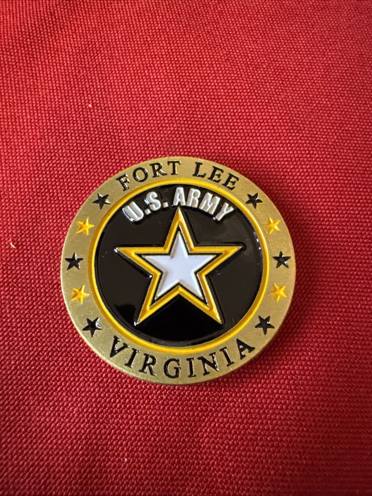 Army Challenge Coin Fort Lee Virginia F583 gallery