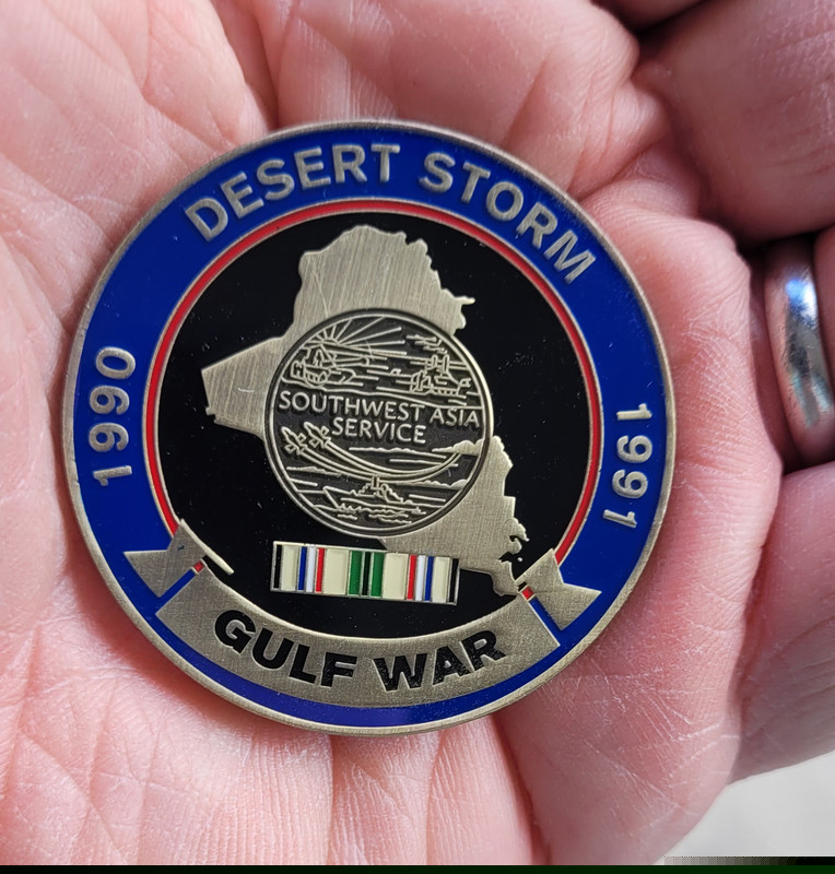 US Army Military Police Desert Storm/Gulf War Challenge Coin gallery