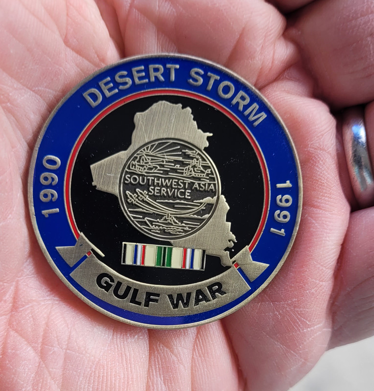 US Army Psychological Operations Desert Storm/Gulf War Challenge Coin gallery