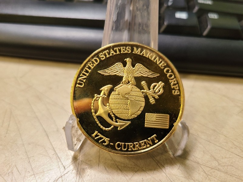 USMC 1775 Current "The Few The Proud" Semper FI Challenge Coin gallery