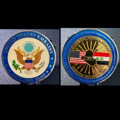 US Embassy Office of Provincial Affairs, Reconstruction Teams Baghdad Iraq Coin