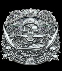 Awesome DEA St. Thomas Resident Office Caribbean Division Challenge Coin