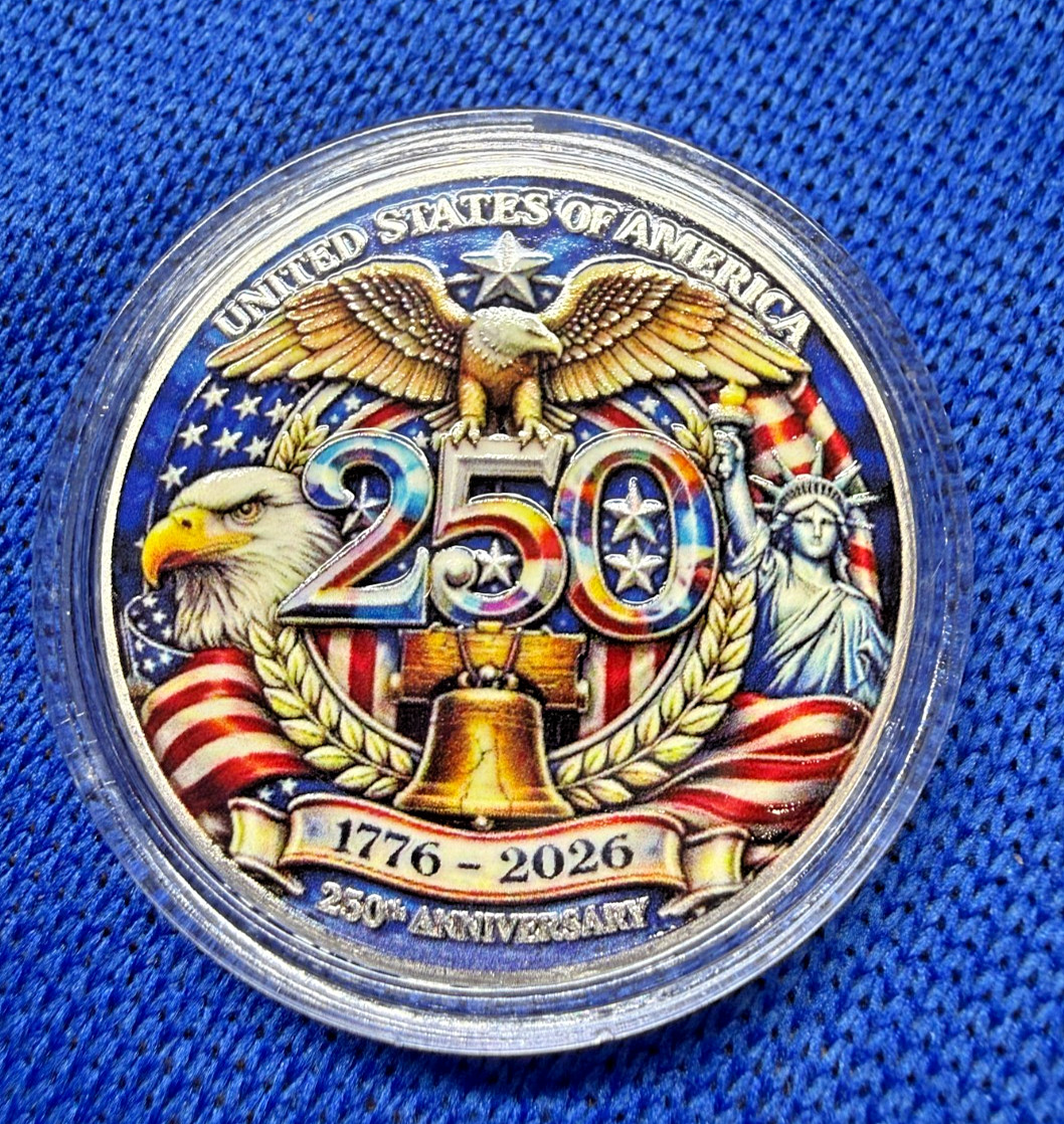 American 250th Anniversary Commemorative Coin in Plastic Case Free Shipping gallery