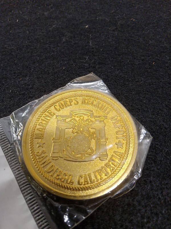 Challenge Coin Marine Corp Battalion Big Red One Recruit Depo San Diego gallery