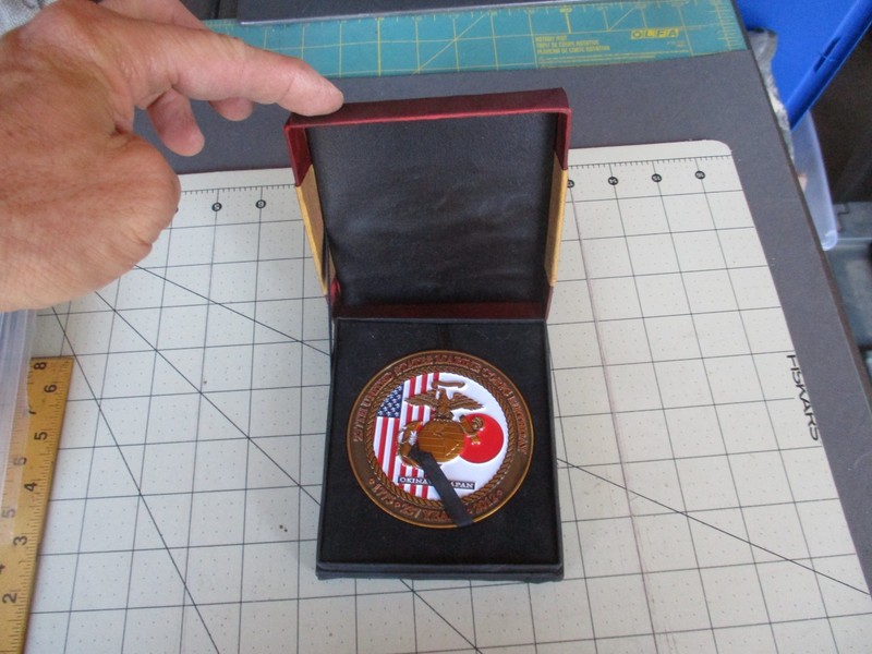 Vtg 2012 USMC 237th Birthday Ball Challenge Coin, OKINAWA JAPAN, Large Size gallery