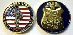 FEDERAL FBI BOMB TECH EXPLOSIVE EOD ORDNANCE POLICE CHALLENGE COIN NEW YORK